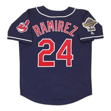 Manny Ramirez Cleveland Indians Official 1995 World Series MLB Jersey Majestic