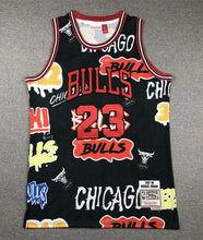 Michael Jordan Chicago Bulls Graffiti Jersey made by Mitchell & Ness
