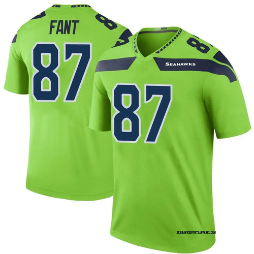 Noah Fant Seattle Seahawks Official NFL Jersey Nike Neon green