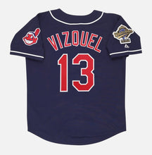 Omar Vizquel Cleveland Indians MLB Official 1995 World Series Majestic Jersey
