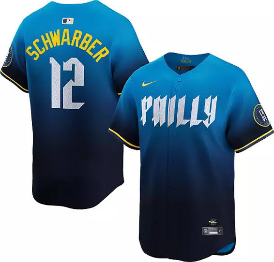 Kyle Schwarber Philadelphia Phillies Blue City Connect MLB Limited Jersey