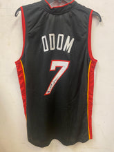Lamar Odom Miami Heat autographed jersey COA
