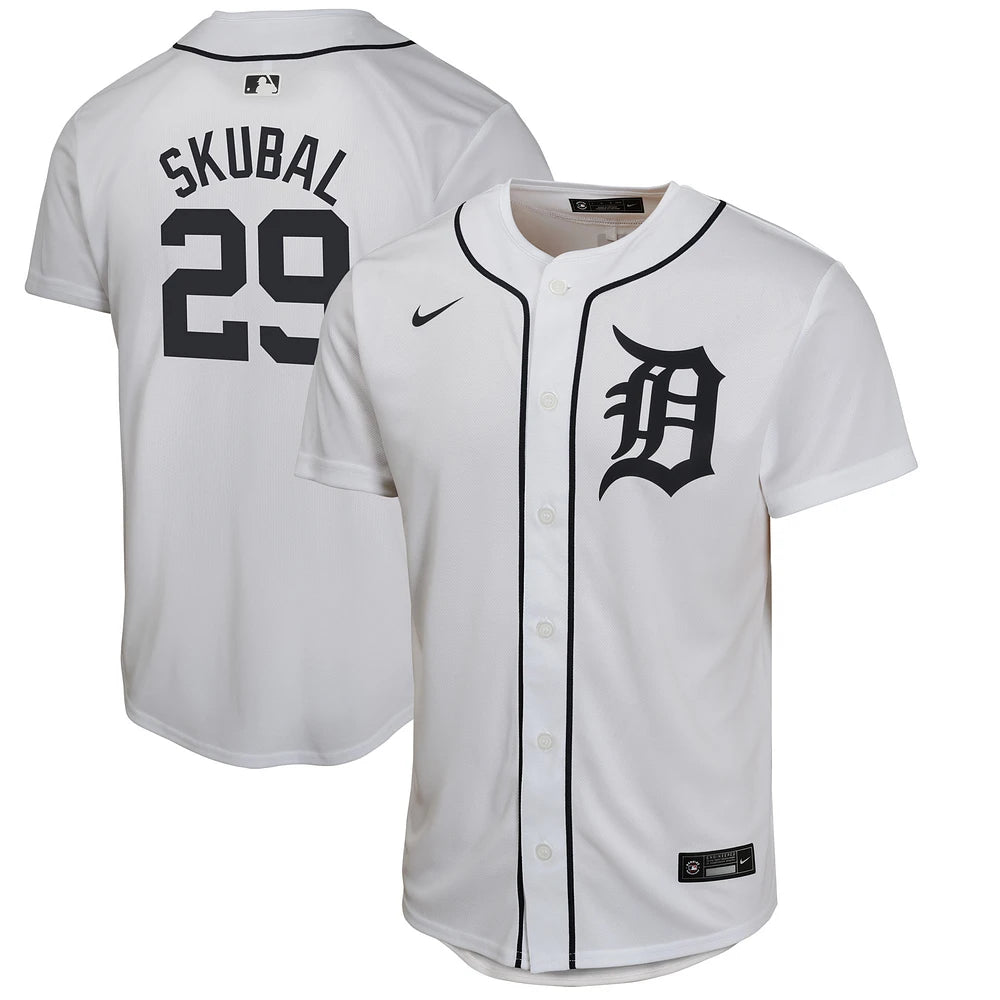 Tarik Skubal Detroit Tigers Youth Kids Official MLB Nike  Jersey white