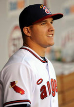 Mike Trout 1970’s retro Anaheim Los Angeles California Angels Official MLB Majestic Jersey