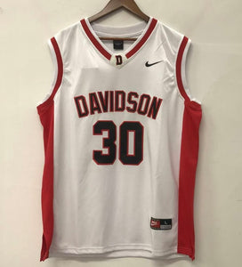 Stephen Curry Davidson Official NCAA Nike jersey white