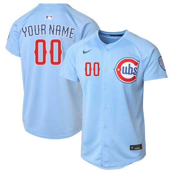 Any Name & Number YOUTH KIDS Chicago Cubs Official MLB  customized Jersey
