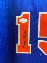 Earl Monroe & Walt Frazier New York Knicks backcourt autographed jersey JSA Witnessed COA