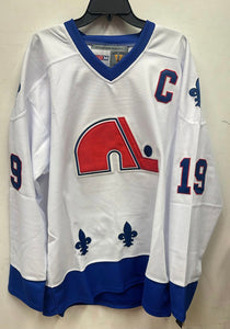 Joe Sakic Quebec Nordiques Jersey white