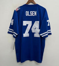 Merlin Olsen 1969 Los Angeles Rams NFL Mitchell & Ness Jersey blue