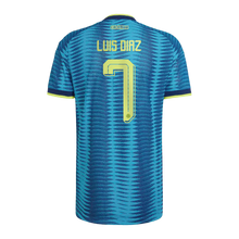 Luis Diaz YOUTH /KIDS Colombia National Team adidas 2026 Away On-Field Authentic Jersey - Turquoise