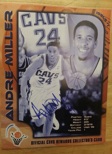 Andre Miller Cleveland Cavaliers Autographed photo with COA