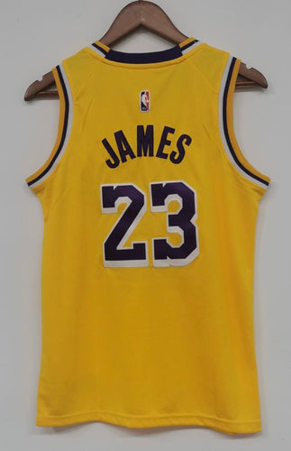 Lebron James #23 YOUTH  Los Angeles Lakers jersey yellow