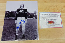 Glenn Davis 1946 Heisman Army Cadets Autographed 8x10 photo with COA