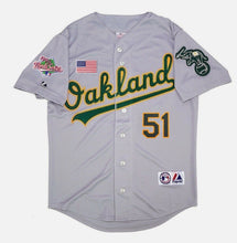 Willie McGee Oakland A’s Athletics 1990 World Series Jersey Majestic gray