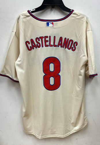 Nick Castellanos Philadelphia Phillies Official MLB NIKE Jersey Cream