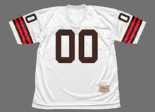 Any name & Number Classic Cleveland Browns white NFL Mitchell & Ness custom made jersey