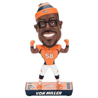 Von Miller Denver Broncos Caricature Bobblehead Forever Collectibles