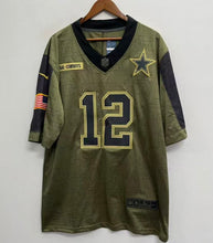 Roger Staubach Dallas Cowboys military salute to service Jersey