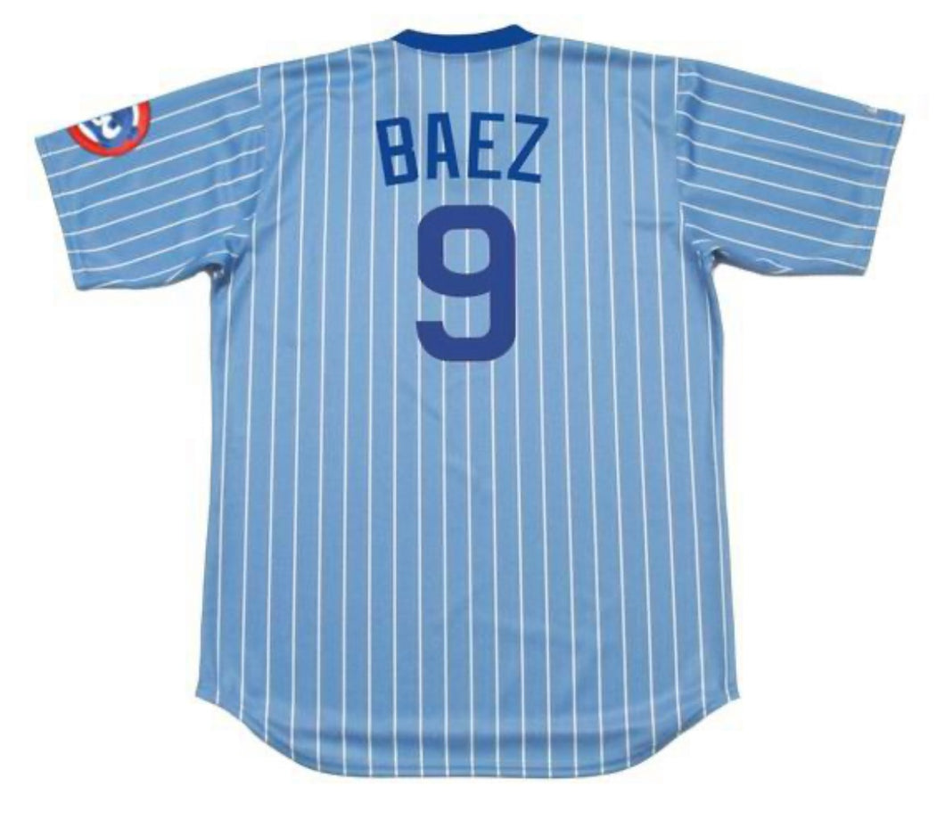 Javier Baez Chicago Cubs Official MLB Majestic Throwback Jersey