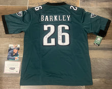 Saquon Barkley autographed Philadelphia Eagles jersey COA & Photo signing