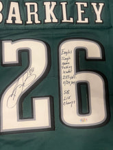 Saquon Barkley autographed Philadelphia Eagles jersey COA & Photo signing
