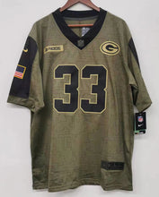 Aaron Jones Green Bay Packers military salute to service Jersey