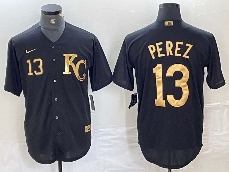 Salvador Pérez Kansas City Royals Jersey Nike black