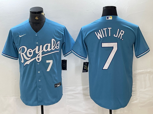 Bobby Witt Jr. Kansas City Royals Jersey Nike blue