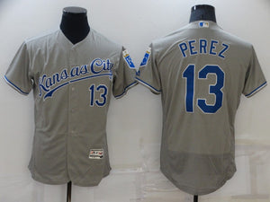 Salvador Pérez Kansas City Royals Jersey Nike gray