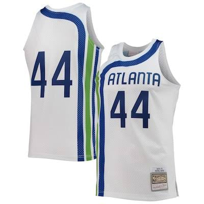 Pistol Pete Maravich Atlanta Hawks Jersey Mitchell & Ness white