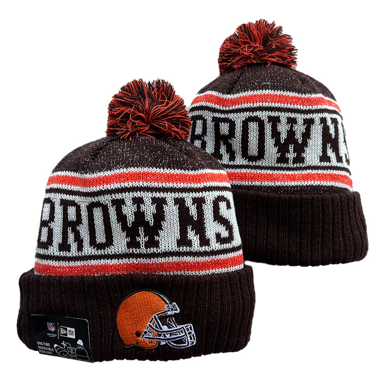 Cleveland Browns NFL New Era winter Hat with Pom Pom