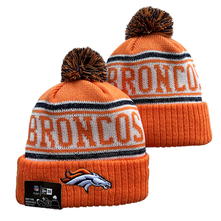 Denver Broncos NFL New Era winter Hat with Pom Pom