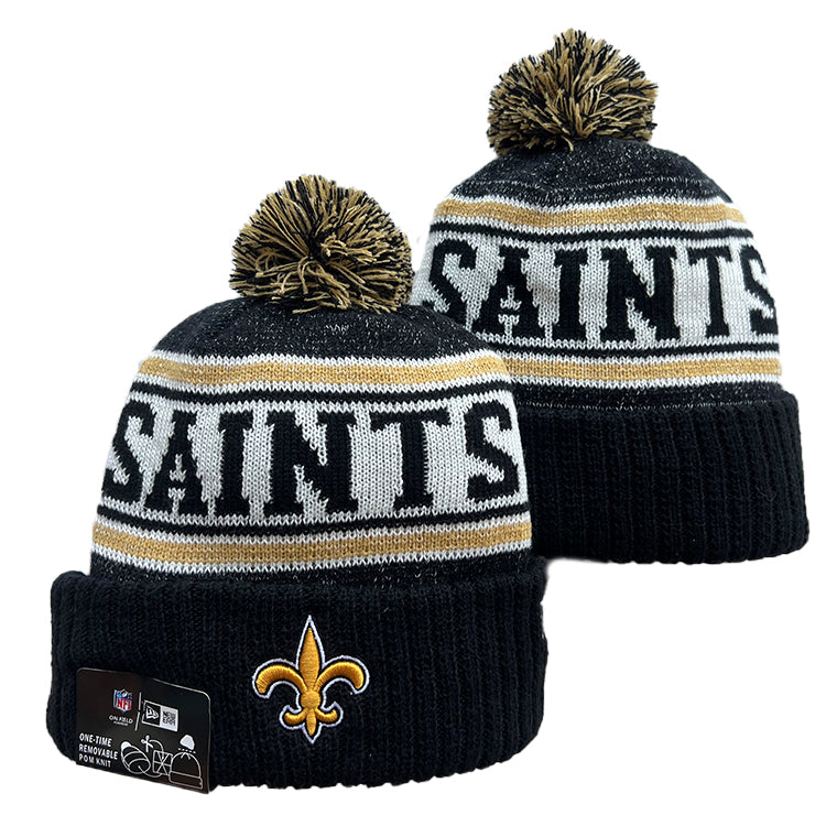 New Orleans Saints NFL New Era winter Hat with Pom Pom