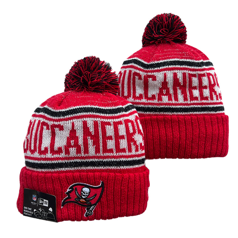 Tampa Bay Buccaneers NFL New Era winter Hat with Pom Pom