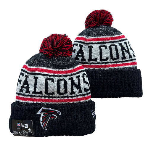 Atlanta Falcons NFL New Era winter Hat with Pom Pom