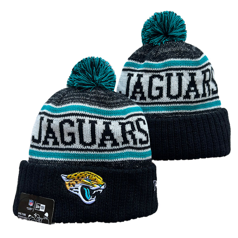 Jacksonville Jaguars NFL New Era winter Hat with Pom Pom