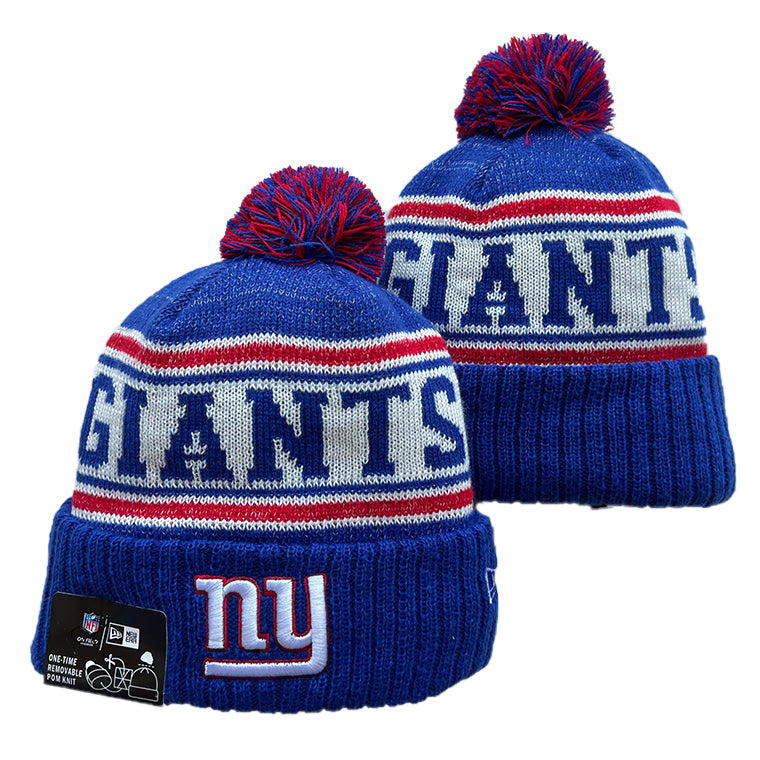 New York Giants NFL New Era winter Hat with Pom Pom