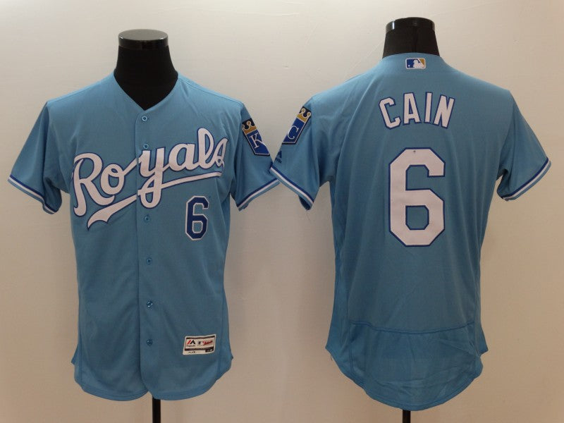 Lorenzo Cain Kansas City Royals Jersey Majestic Classic Authentics