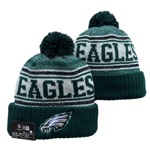 Philadelphia Eagles NFL New Era winter Hat with Pom Pom