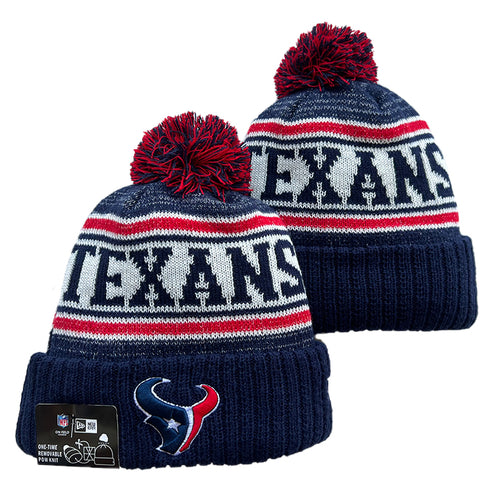 Houston Texans NFL New Era winter Hat with Pom Pom