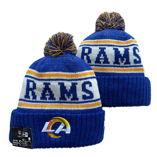 Los Angeles Rams NFL New Era winter Hat with Pom Pom