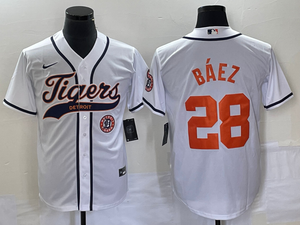 Javier Báez Detroit Tigers Jersey Nike white