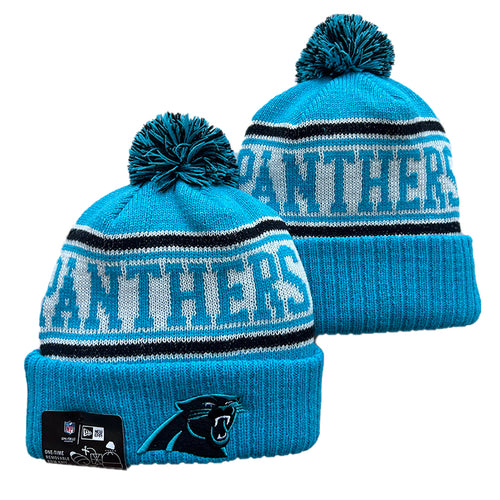 Carolina Panthers NFL New Era winter Hat with Pom Pom