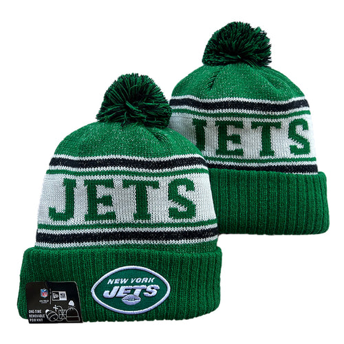 New York Jets NFL New Era winter Hat with Pom Pom