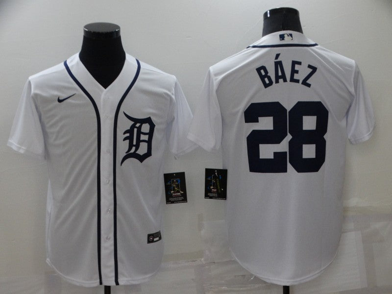 Javier Báez Detroit Tigers Jersey Nike White