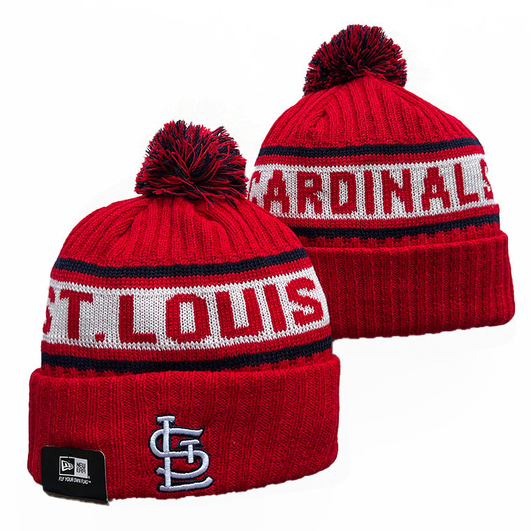 ST. Louis Cardinals MLB New Era winter Hat with Pom Pom