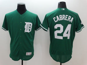 Miguel Cabrera Detroit Tigers St. Patrick’s Day Green Jersey