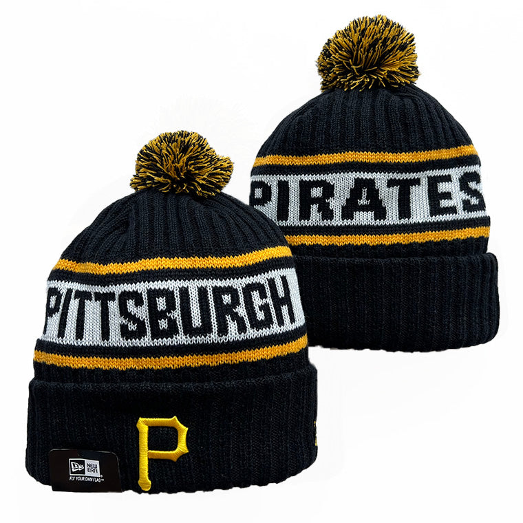 Pittsburgh Pirates MLB New Era winter Hat with Pom Pom