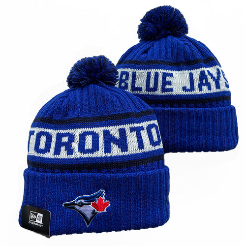 Toronto Blue Jays MLB New Era winter Hat with Pom Pom