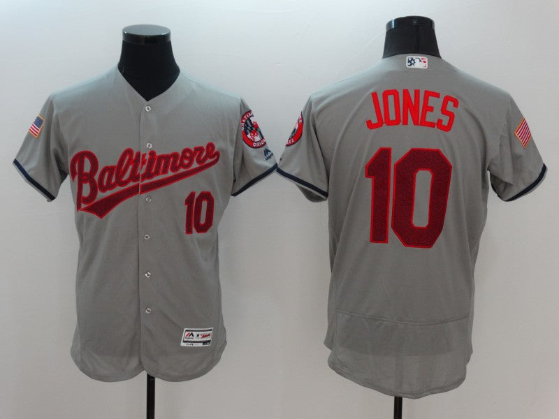 Adam Jones Baltimore Orioles jersey Majestic gray